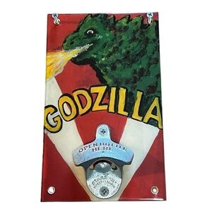Handmade Godzilla Bottle Opener